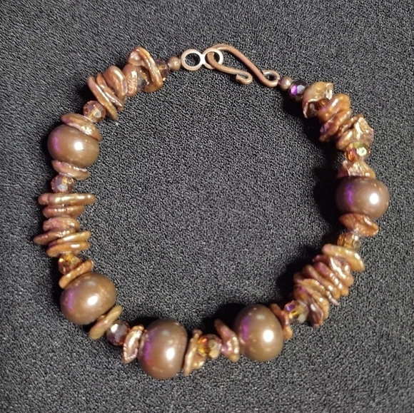 Jewelry - Fresh Water Pearl And Shell Bracelet